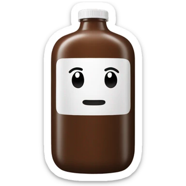 huge brown gel bottle sticker