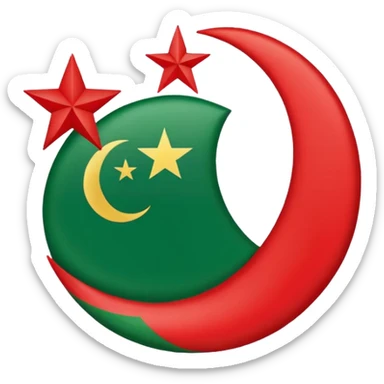 Pti flag sticker