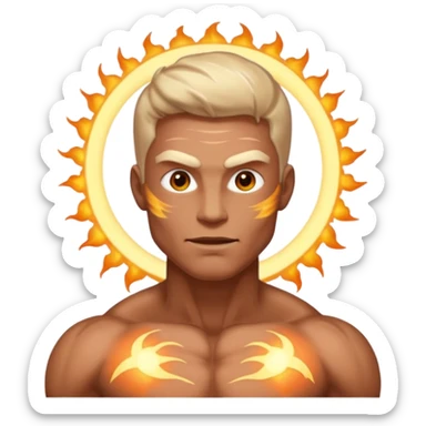 A man with Aura sticker