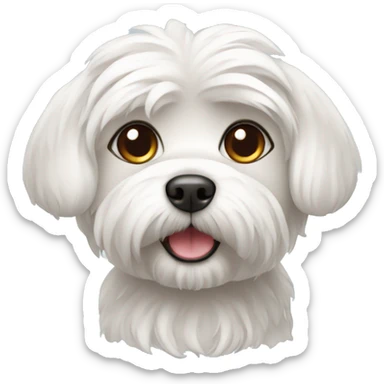 Cute Maltese dog sticker