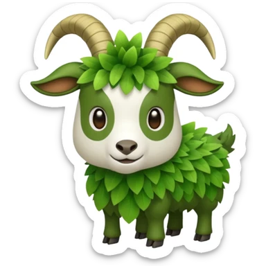 Gogoat-Skiddo-Sprigatito-fusion  sticker