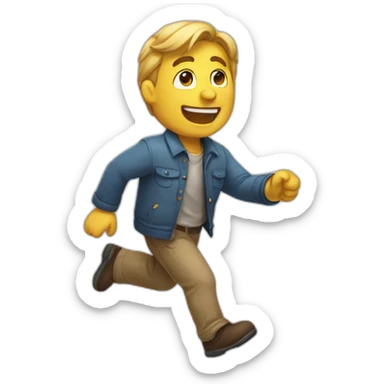 Arriving late but happy sticker