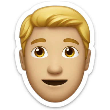 homme qui fait un coeur sticker