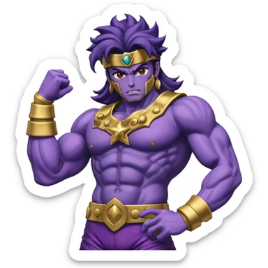 J’aimerais que tu me crées un emoji sur star Platinum dans jojo bizarre Adventure sticker