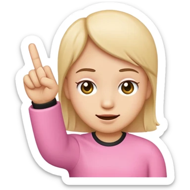 👉 make a emoji with that’s but have the middle finger an pinky also poke out but hide the thumb but keep the ring finger tucked in sticker