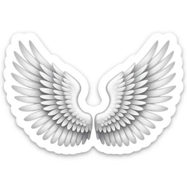 Pair of wings sticker