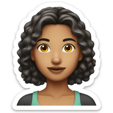 A pretty young Latina woman  sticker