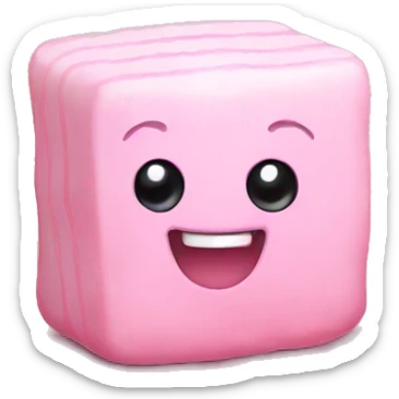 Pink Marshmallows  sticker