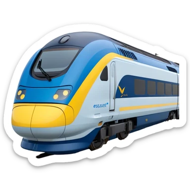 Eurostar - Eurostar International (Model Year: 2020) (Iconic colour: Blue and yellow) sticker