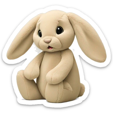 jellycat bashful bunny beige sticker