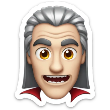 Dracula from monster on holiday  sticker