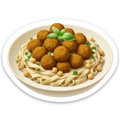 Falafel pasta sticker