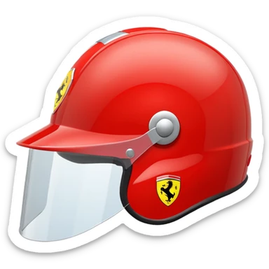 ferrari helmet sticker