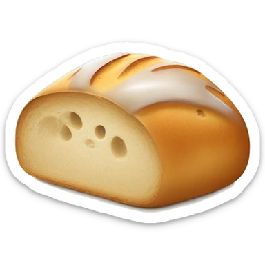steaming freshly baked bread sticker