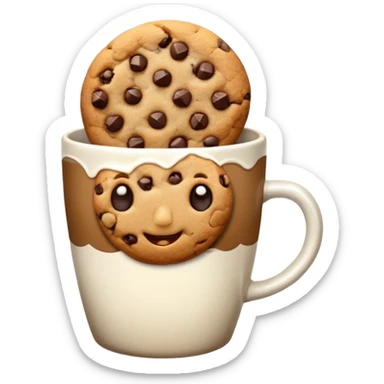 Cookies cup without face sticker