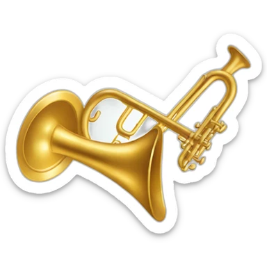 Trombone qui écoute de la musique  sticker