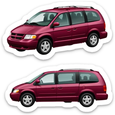 deep cranberry dodge caravan 1999 model sticker