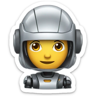 Robotic software engineer sticker