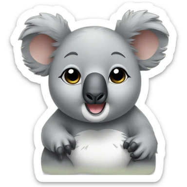 cute Chubby little Koala  sticker