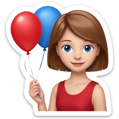 Dibuja una niña para una ilustración infantil sticker