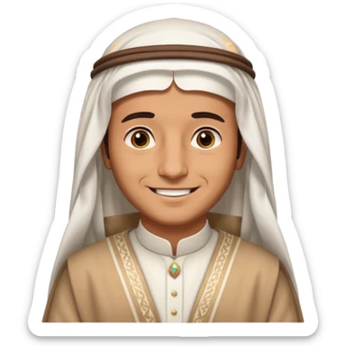 old emirates guys wearin UAE cloths sticker