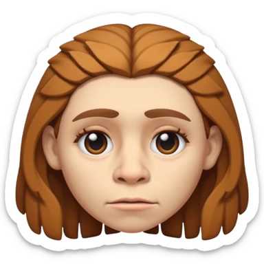 slack jawed female neanderthal sticker