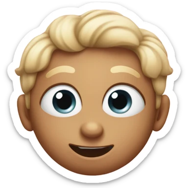 Cute heart eyes sticker