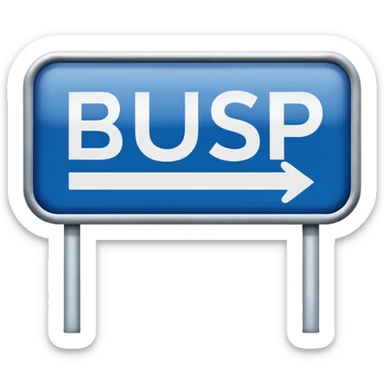 Bus Stop Signboard sticker