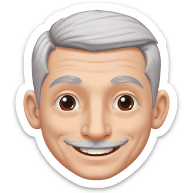 white-gray haired heavy tattooed big nose boy sticker