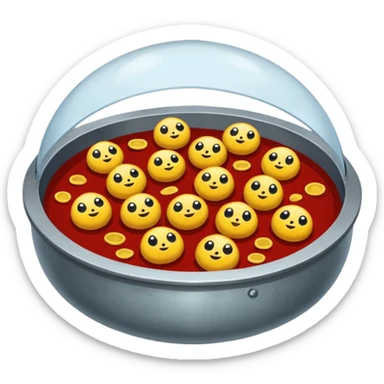 Un tamis avec des trous pour tamiser des baies de Sichuan sticker