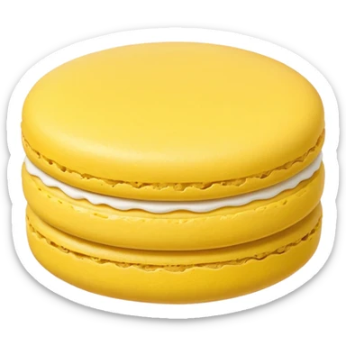 a single of yellow macaron



















 sticker