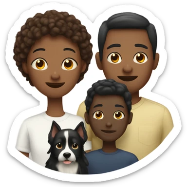 Straight parents with gay son and black dog sticker