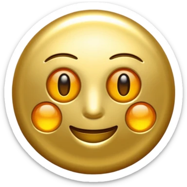 Crea un circulo dorado sticker