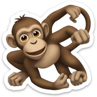 Monkey drake sticker