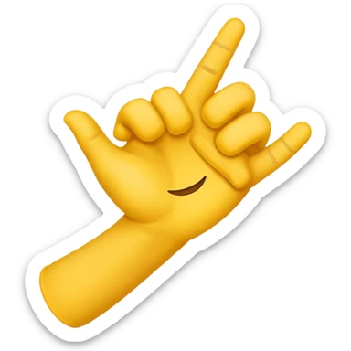 Please make an emoji where the wearer marks O or X with his arm. sticker