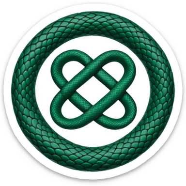 Símbolo da Fisioterapia formado por um círculo verde, duas serpentes, e um raio central.
No conjunto, o símbolo representa o uso do movimento e do conhecimento científico para promover a reabilitação e o bem-estar do corpo humano. sticker