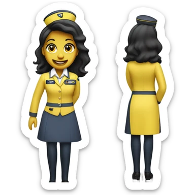Spirit airlines flight attendant  sticker