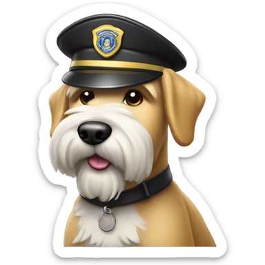Wheaten terrier security guard sticker