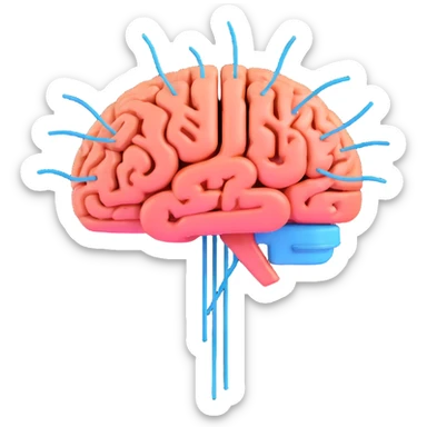 brain electric sticker