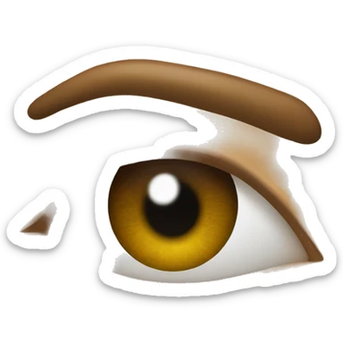 👀 but the right eye looking towards the right side sticker