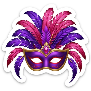 carnival-mas-costume,-red,-purple-and-pink-preferably,-full-costume-feathers-at-the-back- sticker