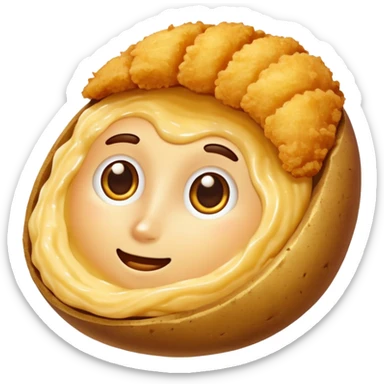 breaded potato puree very tasty mmmm sticker