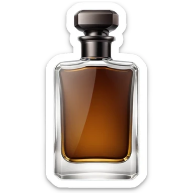 Men’s cologne bottle sticker