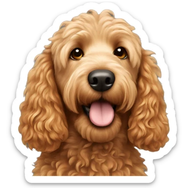 ginger golden doodle sticker
