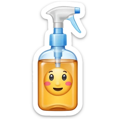 Hand Sanitizer amber spray bottle sticker