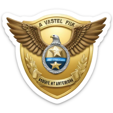 LASD captail insignia sticker