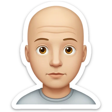 Hombre calvo  sticker