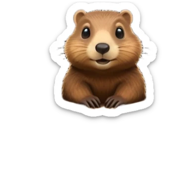 groundhog burrow sticker