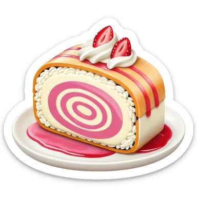 Strawberry cheesecake sushi sticker