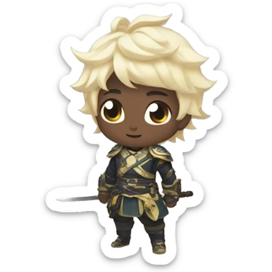 Zhongli from Genshin impact sticker